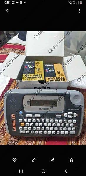 9mm & 12mm Toner refill ink Casio label printer yellow on black 2