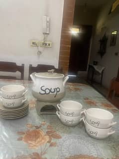 Soup set for 6 persons