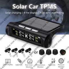 Car Solar TPMS Tire Pressure Monitoring System Solar Power Digit