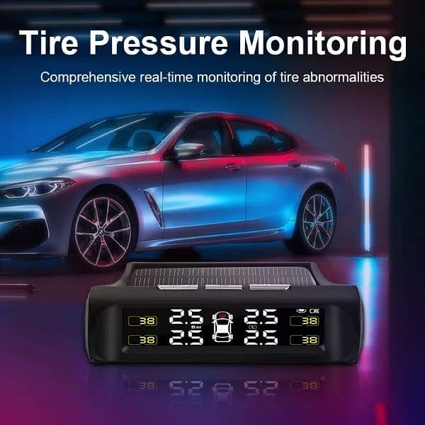 Car Solar TPMS Tire Pressure Monitoring System Solar Power Digit 15