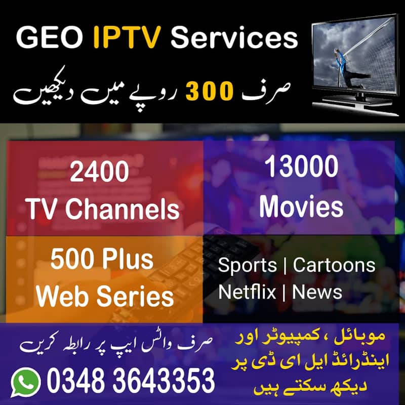 GEO, Starshare and Opplex Original Fast IPTV 1