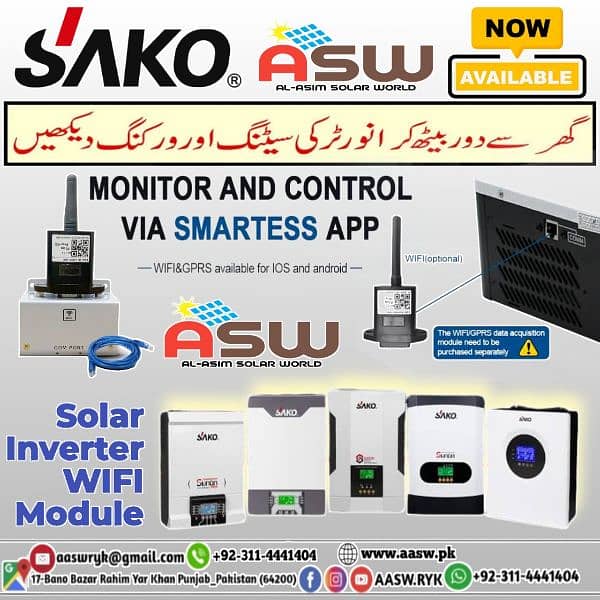 Sako Solar Hybrid Inverters WIFI Dongle For Online Monitoring 0