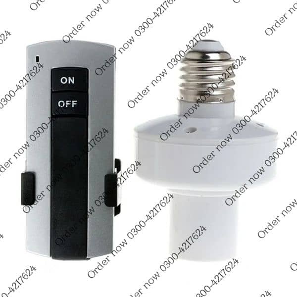 10M Wireless Remote Control Switch ON OFF E27 Screw LED lamp B 7