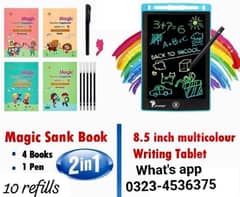 Writing Tablet + Magic Sank Book l 2 in 1 Deal l 0323-4536375