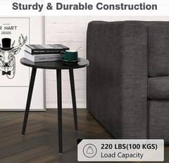 Round Modern Home Decor Coffee Tea End Table for Living Room,