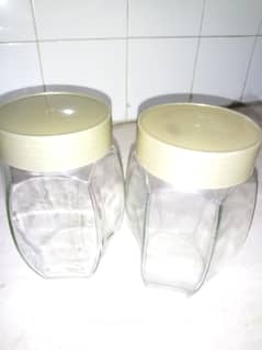 Glass jars with plastic lids 1Kg (300/ pair)