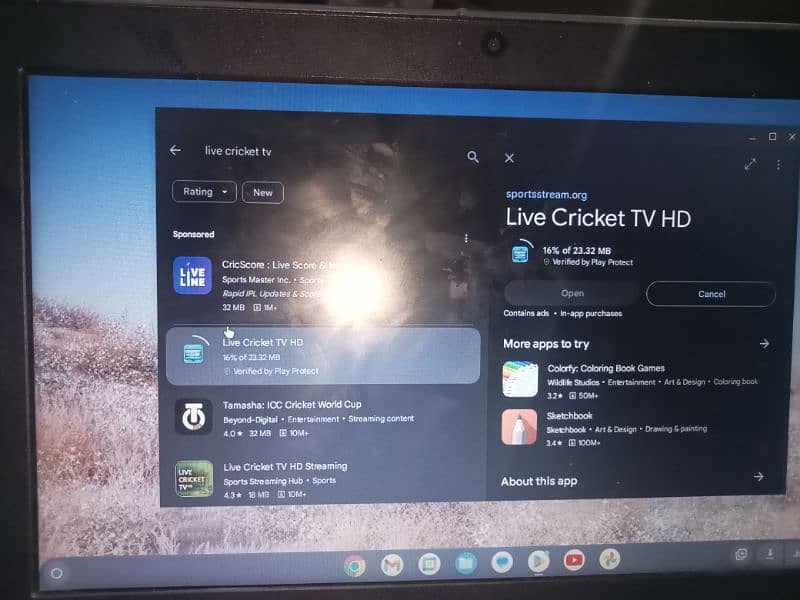 Lenovo Chromebook 3 32 Play store sporrted and free fire Android apps 2