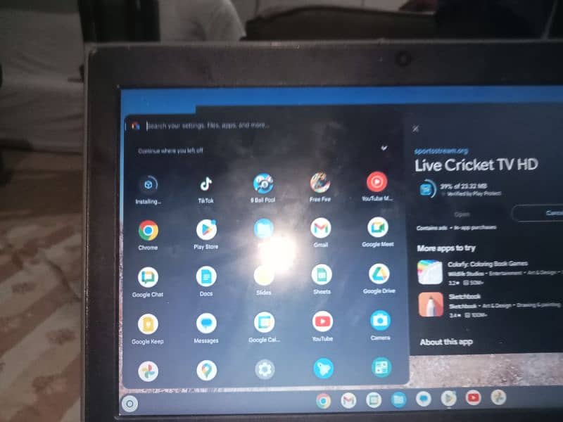Lenovo Chromebook 3 32 Play store sporrted and free fire Android apps 6