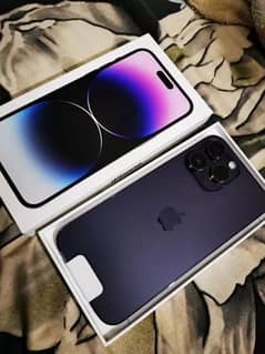 Iphone 14 Pro Max JV with box 98%BH 128GB 10\12 Like a box pack phone