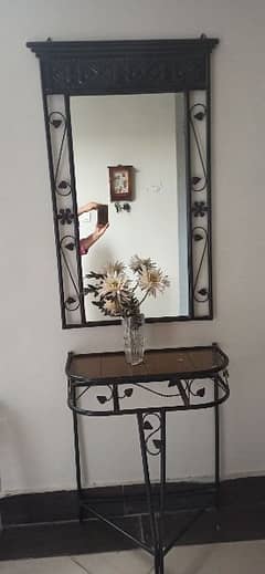 mirror with console