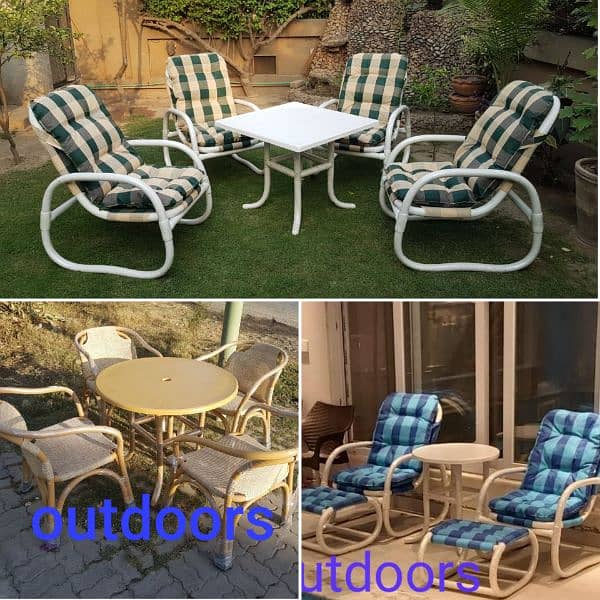 Round Dining Table/Dining UPVC chairs/restaurants furniture/Lawn chair 5