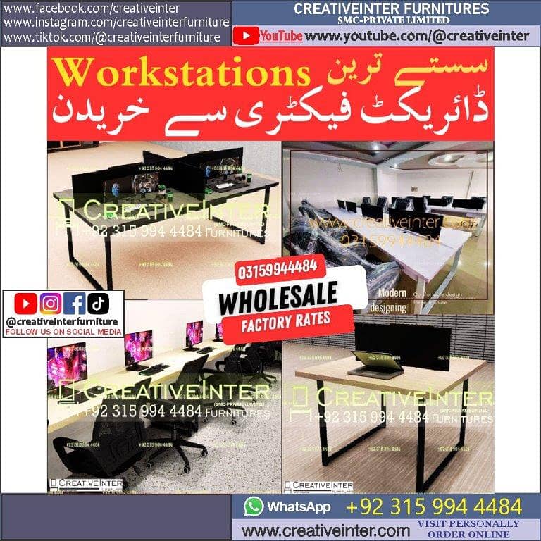 Workstation Office Executive Table Chair Desk Study Computer Sofa 8