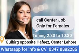 Call center Job for Females Friesher