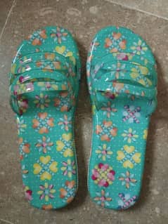 Green slippers for kids