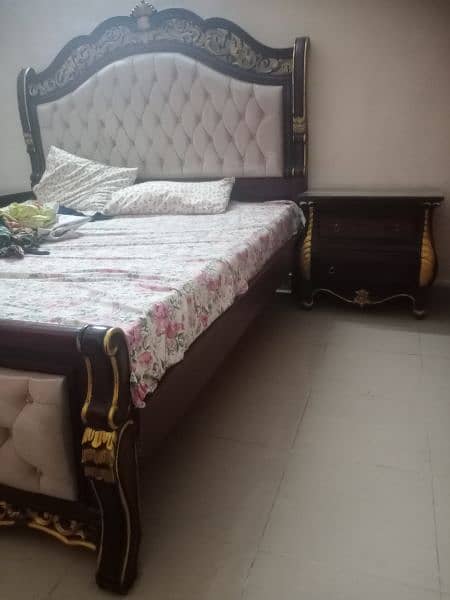 Bed Set Pure Sheesham Wood 0