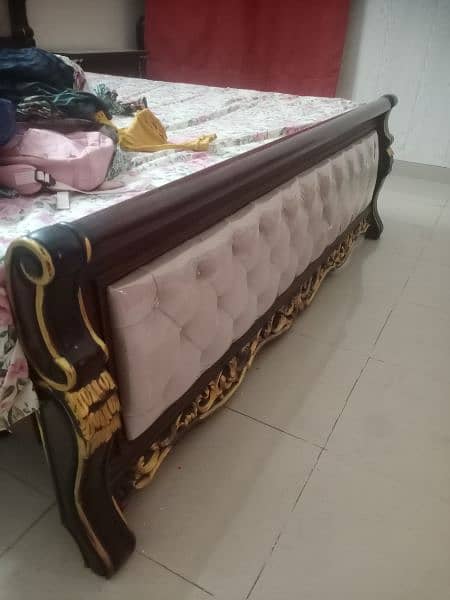 Bed Set Pure Sheesham Wood 1