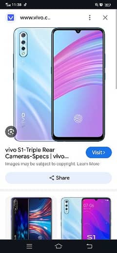 vivo s1 4ram 128gb with daba all ok 10by10 condition