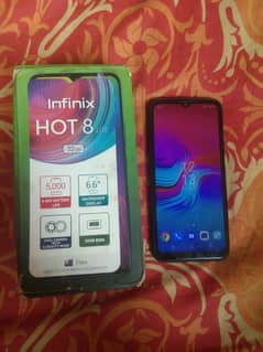 Infinix hot 8 lite with box Urgent sell