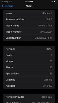 iPhone 7plus 256gb pta registered