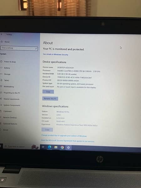 HP i5 4th Generation Laptop 2