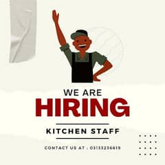 We are hiring staff for our restaurant

Urgent Hiring

Kitchen staff