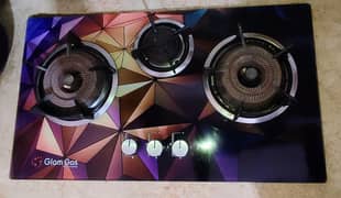 Glam Gas Hob Stove with tampered glass