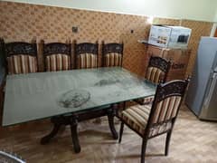 Full Size Dinning Table with 6 chairs