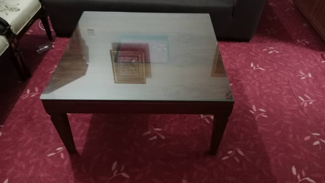 Center Table with Glass Top 1