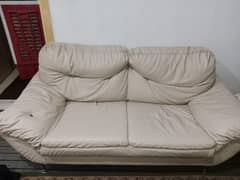leather covered 5 seater sofa set