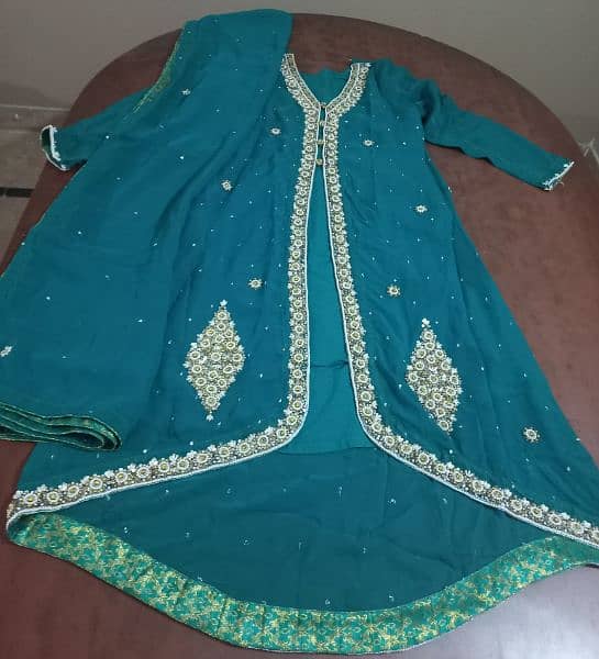 Green Wedding Wear Dress 1