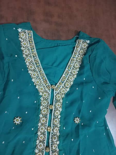 Green Wedding Wear Dress 2