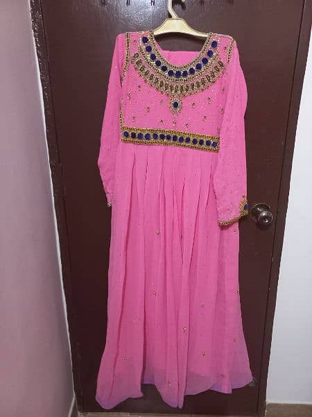 Pink Wedding Wear Long Maxi 0