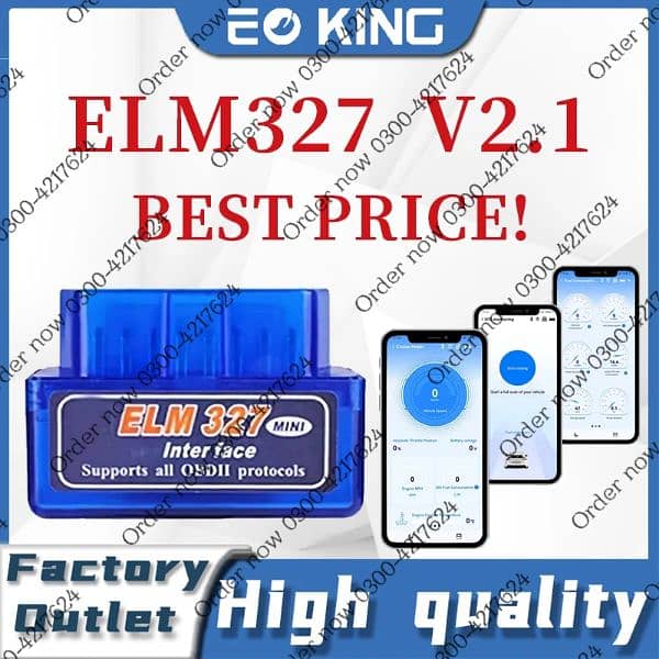 ELM327 OBD V2.1 OBD2 Bluetooth Auto Scanner Car Tester Diagnosti 0