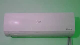 haier AC DC inverter heat and cool condition used new