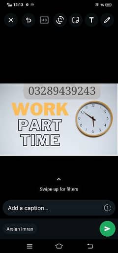 Part time work available for male female and student