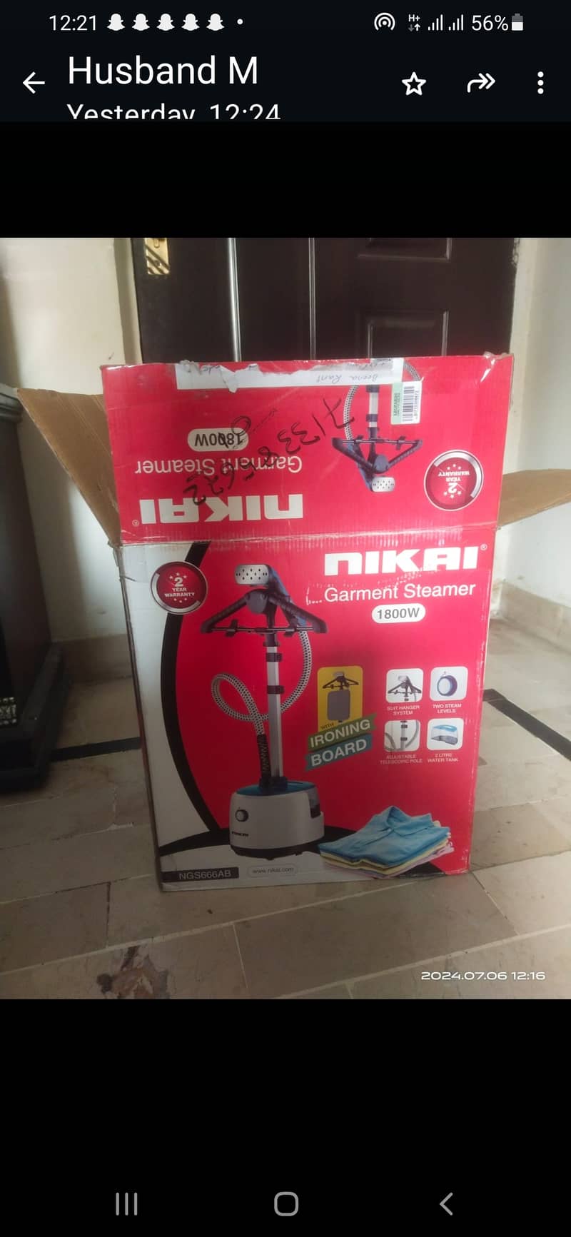 Imported nikai electric iron garment steamer almost with iron board 0