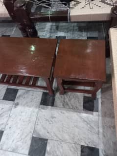 keekar solid wood table set new condition Top also wooden (just call)