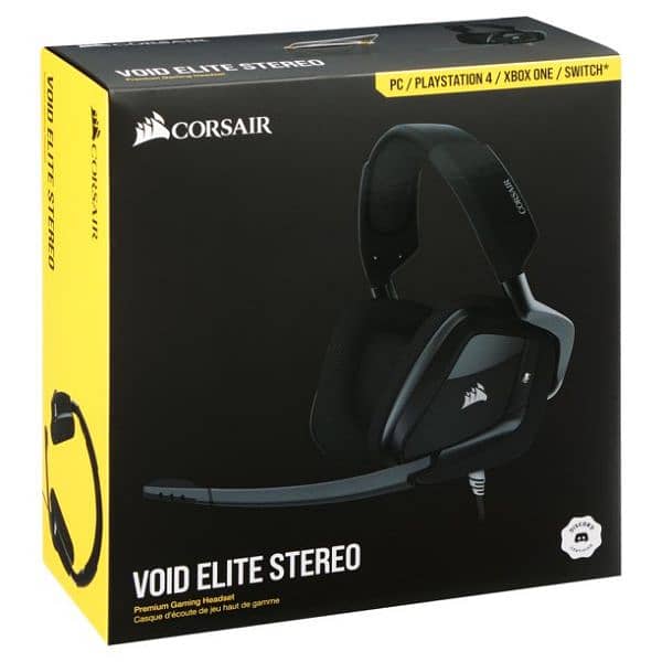 headphones Corsair VOID ELITE STEREO headphone, wired headphones 0