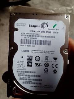 Seagate Laptop Hard (250 gb) 03458739689