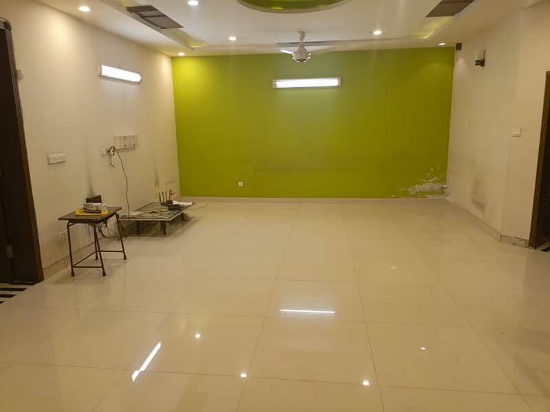 1 Kanal Tile Flooring 65ft Road Outclass House For Rent In Johar Town J-2 Block 0