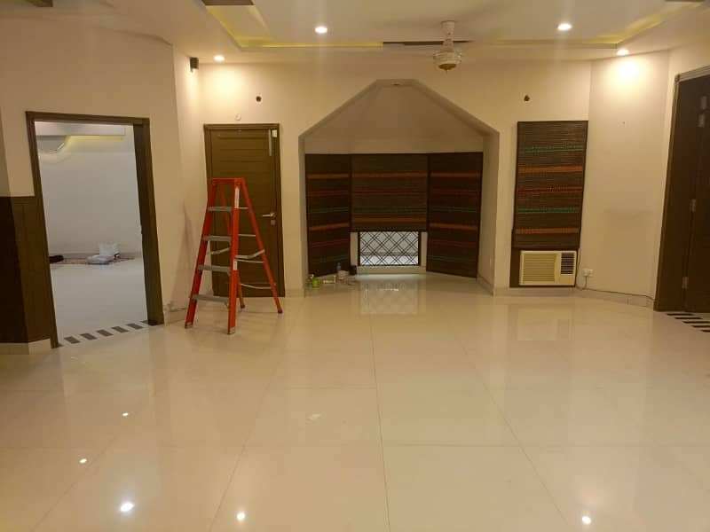 1 Kanal Tile Flooring 65ft Road Outclass House For Rent In Johar Town J-2 Block 6