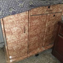 Urgent sale lamination sheet iron stand cupboard shelf condition 7/10