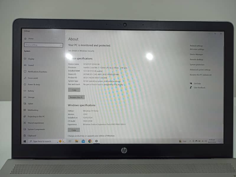 HP Pavilion Laptop 15-cc5xx | core i7 7th G | 12GB RAM 256 SSD 2