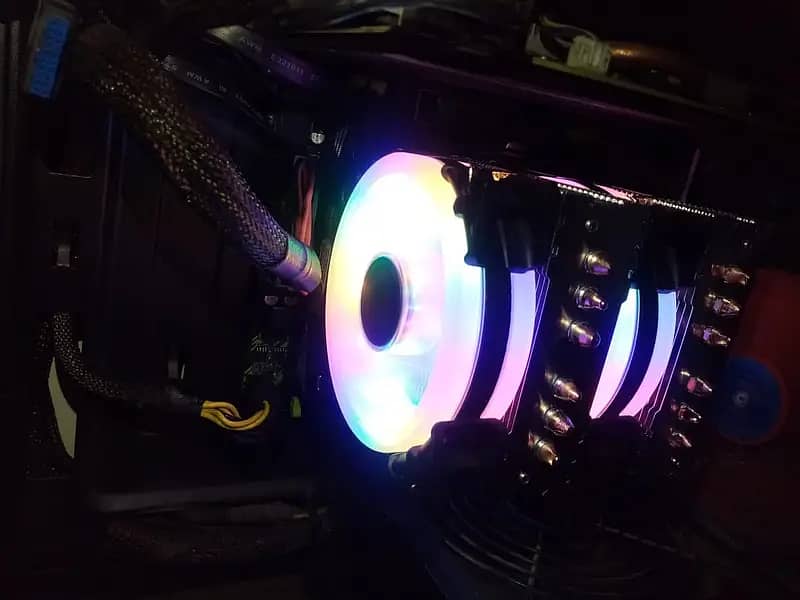 X99 Motherboard + XEON E5-1650-V4 + 6 Heat pipe RGB Cooler 5