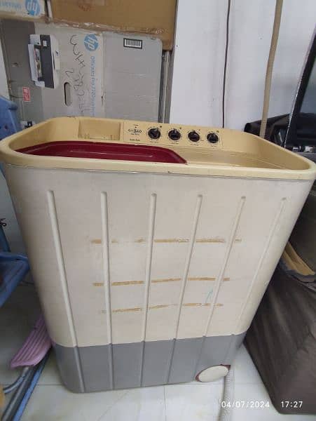 Super Asia washing machine washer & dryer SA-244 2