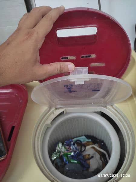 Super Asia washing machine washer & dryer SA-244 3