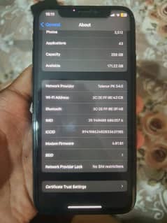 iphone x 256Gb non pta