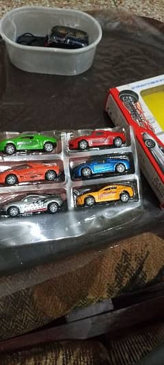 Pack of 6 Metal cars