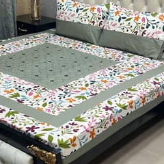 Embroidered Patch Work King Size BedSheets. . . 
 03017186072