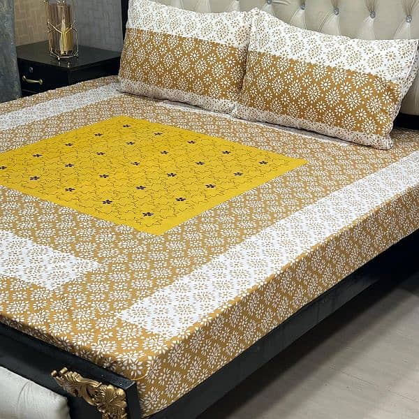 Embroidered Patch Work King Size BedSheets. . . 
 03017186072 14